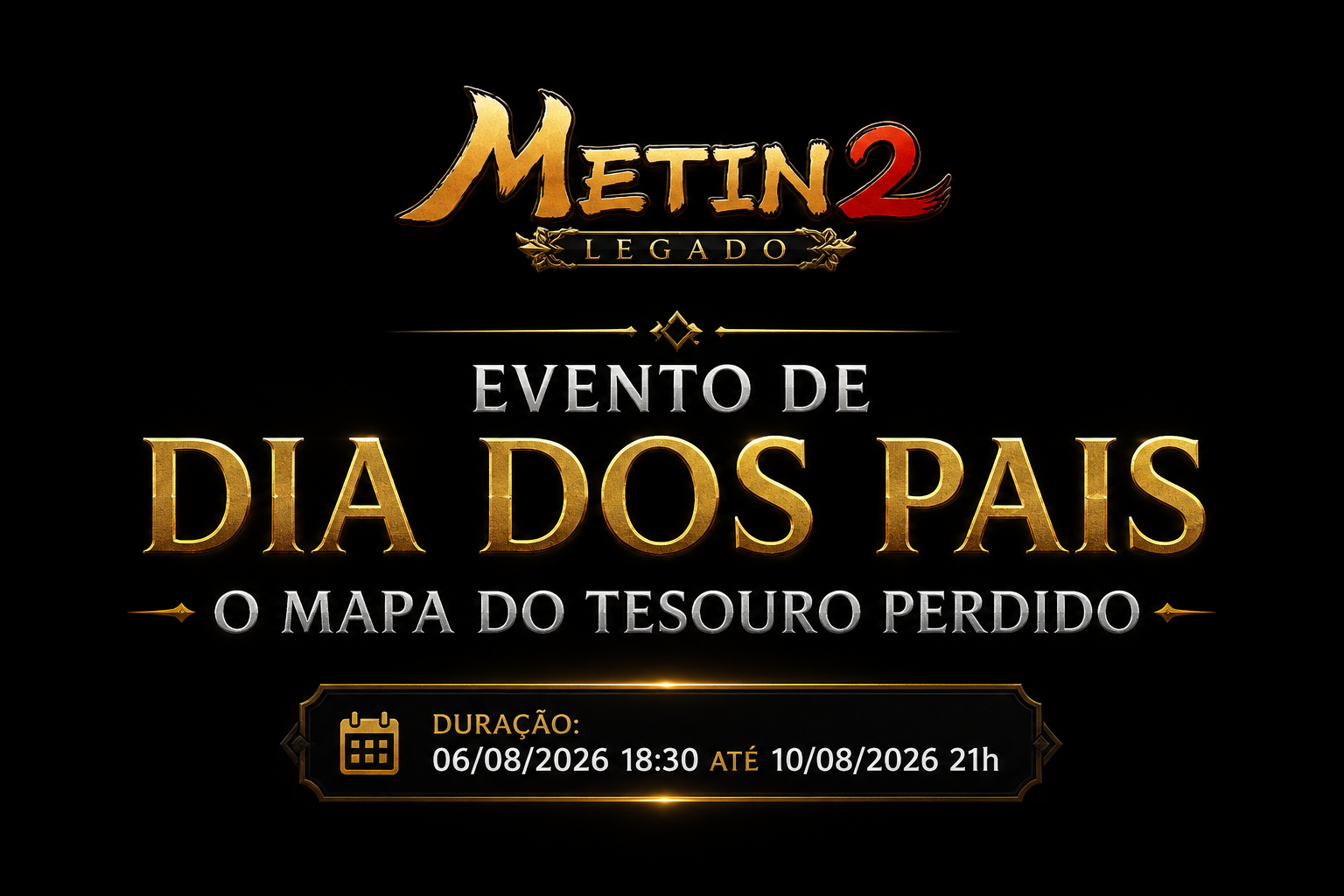 Capa de Evento de Dia dos Pais - O Mapa do Tesouro Perdido